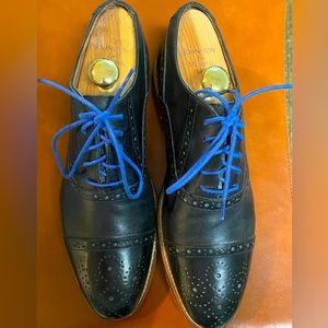 Johnston & Murphy Men’s Conard Cap Toe 20-8681 Black Calfskin shoe